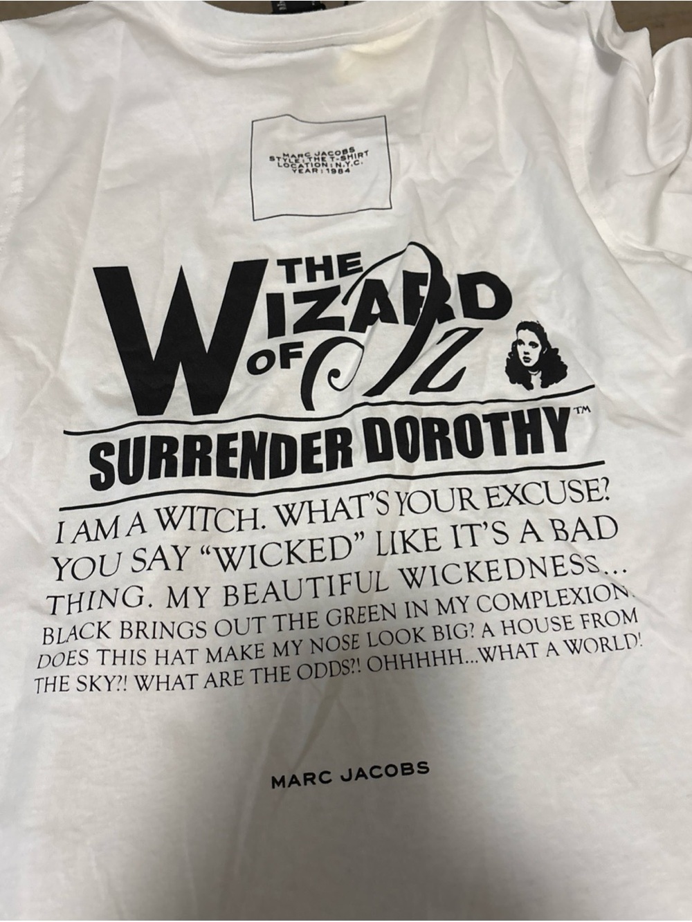 NWT… Marc Jacobs Women’s The T-Shirt Wizard of Oz (white, medium, cropped T) - Picture 3 of 3